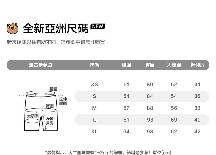 溫馨提示人工測量會有12cm的誤差,請斟酌參考單位cm
