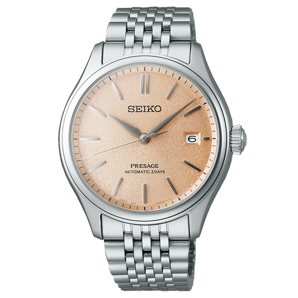 SEIKO 精工 Presage經典系列 職人美學機械錶-粉