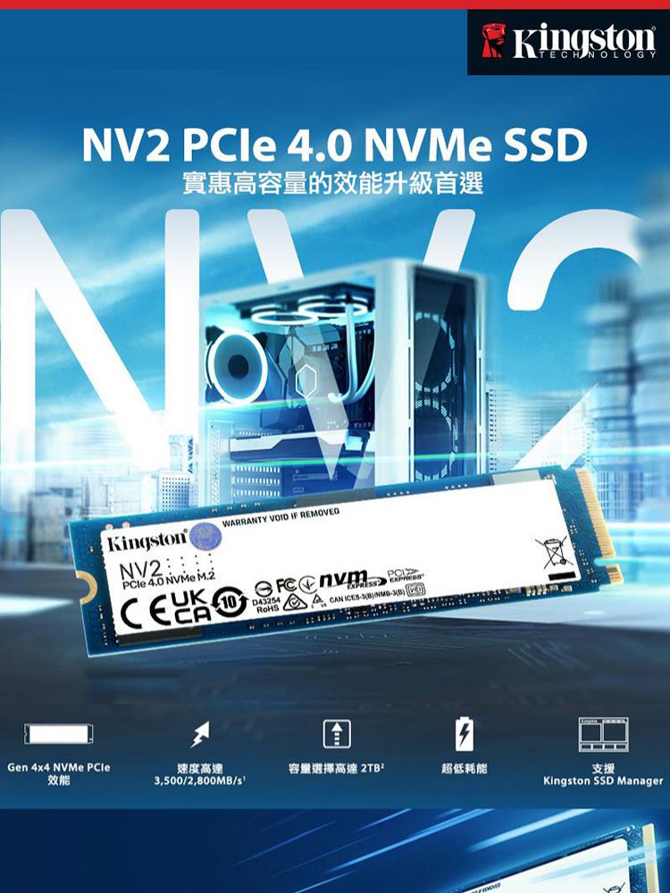 Kingston 金士頓 NV2 500G M.2 PCIe