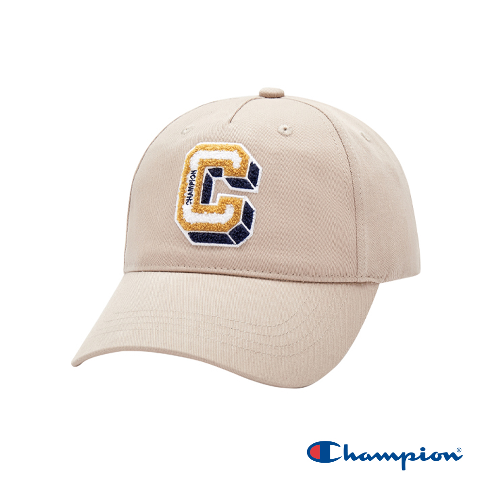 Champion 官方直營-貼布繡LOGO標棒球帽(淺褐色)