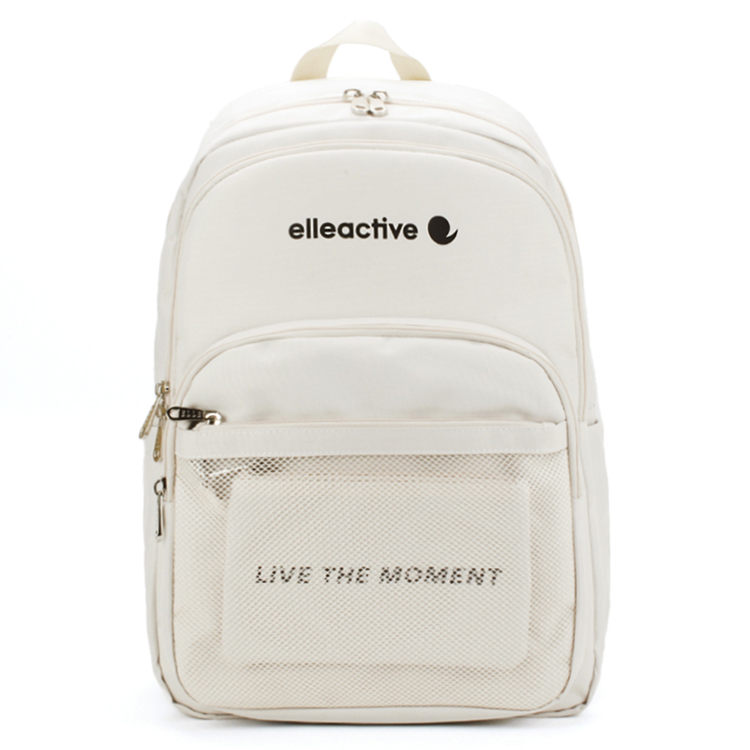 ELLE ACTIVE 活力隨行系列-後背包-大(米白色) 