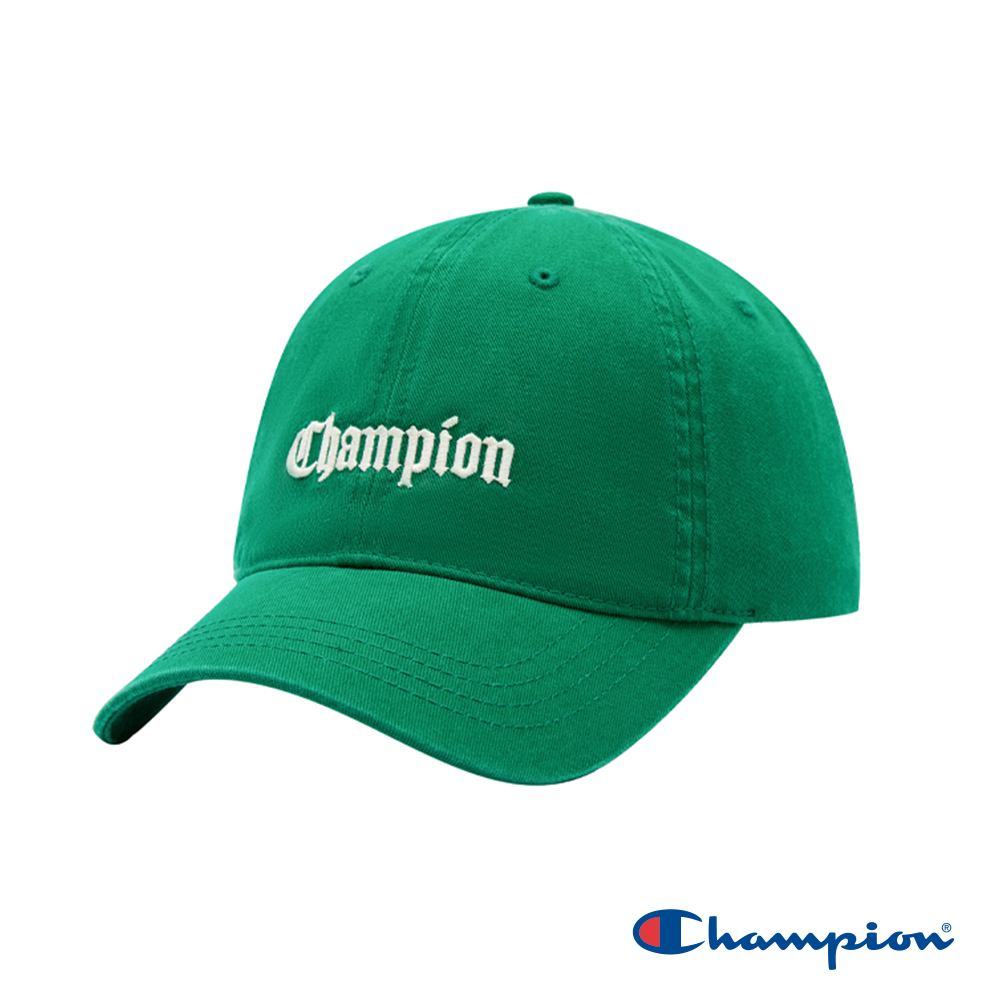 Champion 官方直營-哥德字體刺繡LOGO棒球帽(綠色