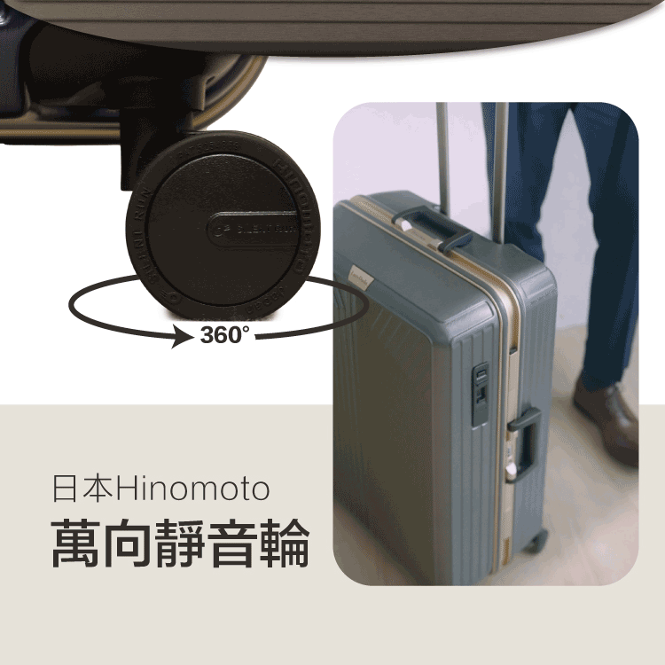 日本Hinomoto 萬向靜音輪 