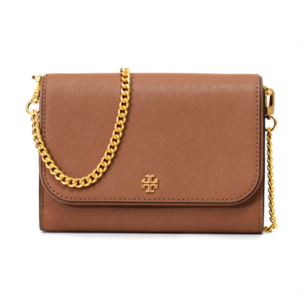 TORY BURCH Emerson系列焦糖奶茶TB log