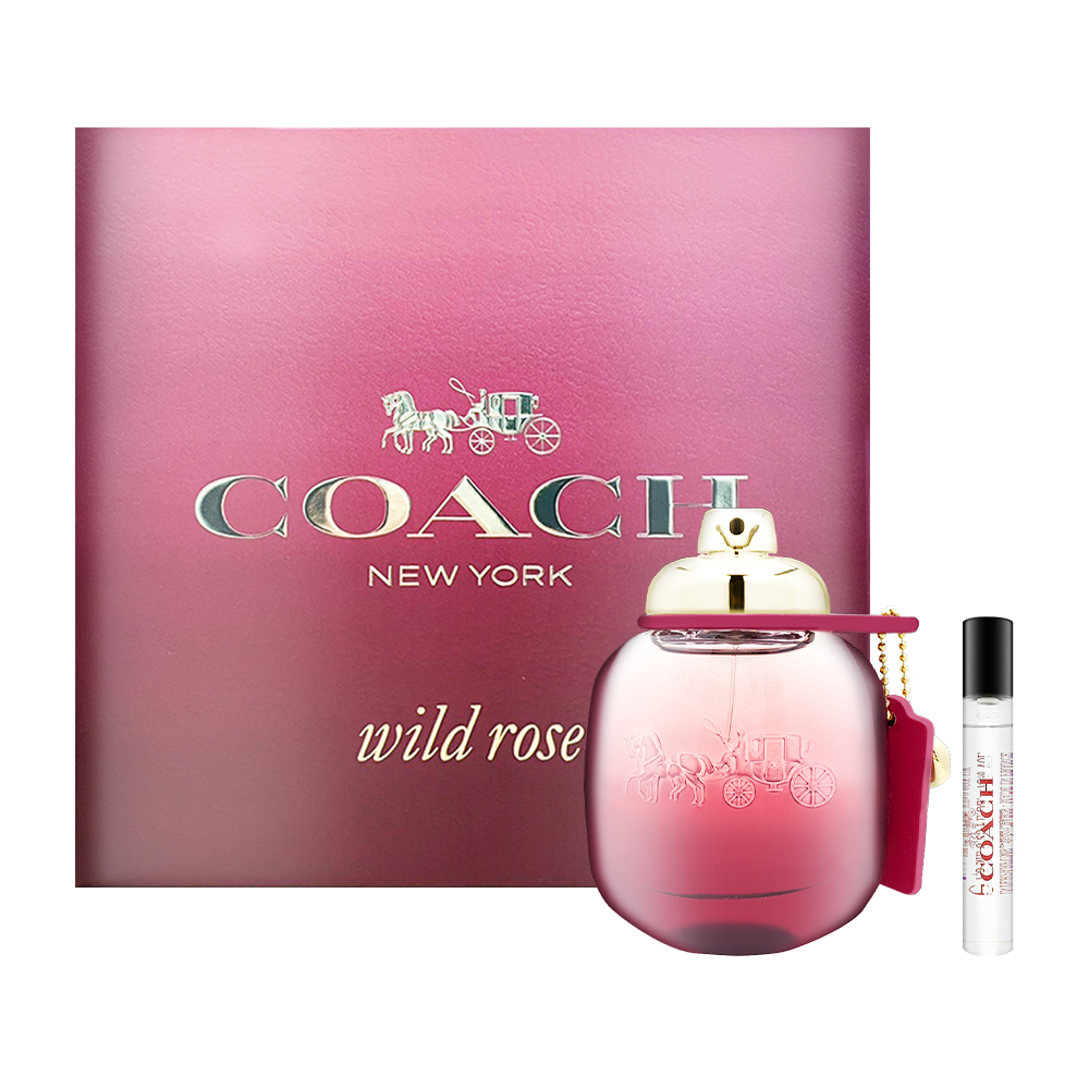 COACH 曠野玫瑰女性淡香精禮盒(國際航空版_50ml+7