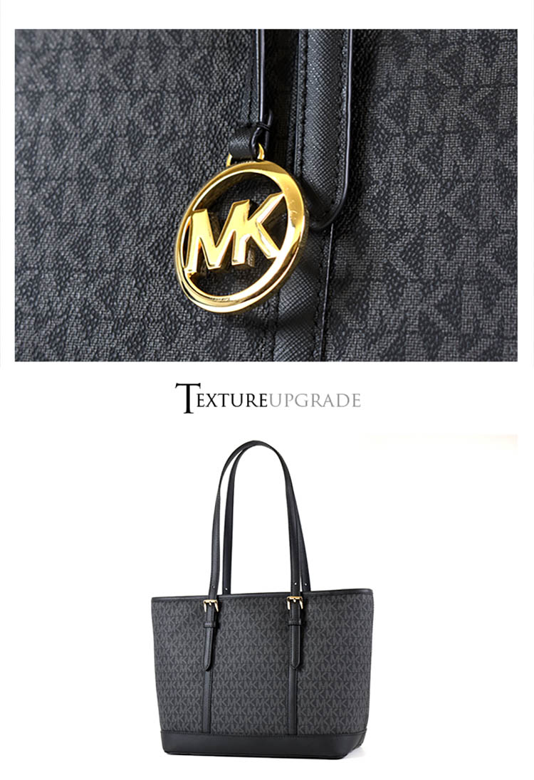 Michael Kors JET SET 緹花LOGO防刮托