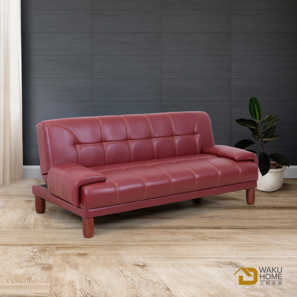 WAKUHOME 瓦酷家具 Tanaka雙人三段式摺疊沙發床
