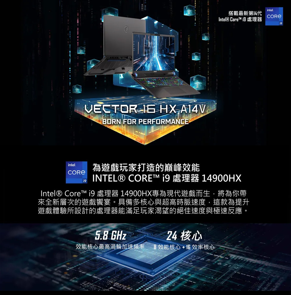 MSI 微星 16吋i9獨顯RTX特仕(Vector 16 