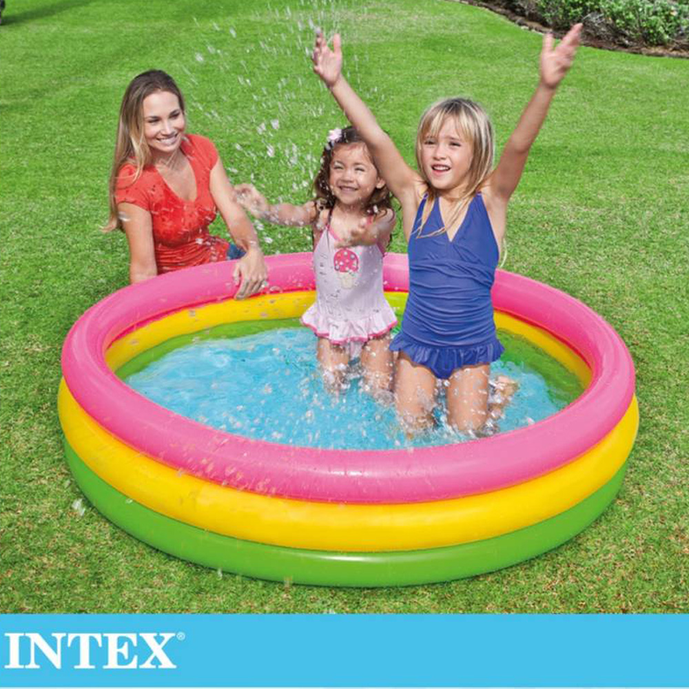 INTEX 兒童充氣游泳池 147X33(幼童戲水游泳池 球