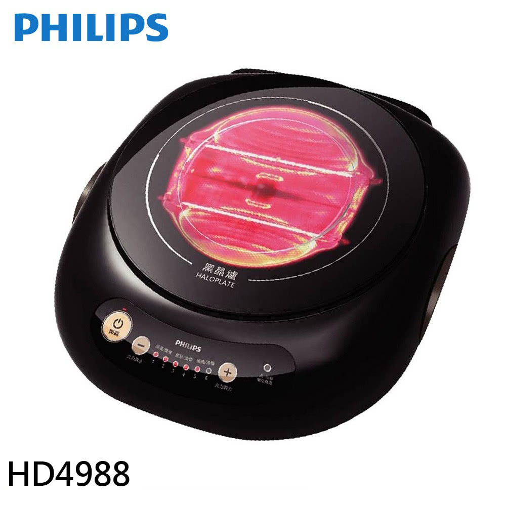 Philips 飛利浦 吃鍋必備 不挑鍋黑晶爐 星燦黑(HD