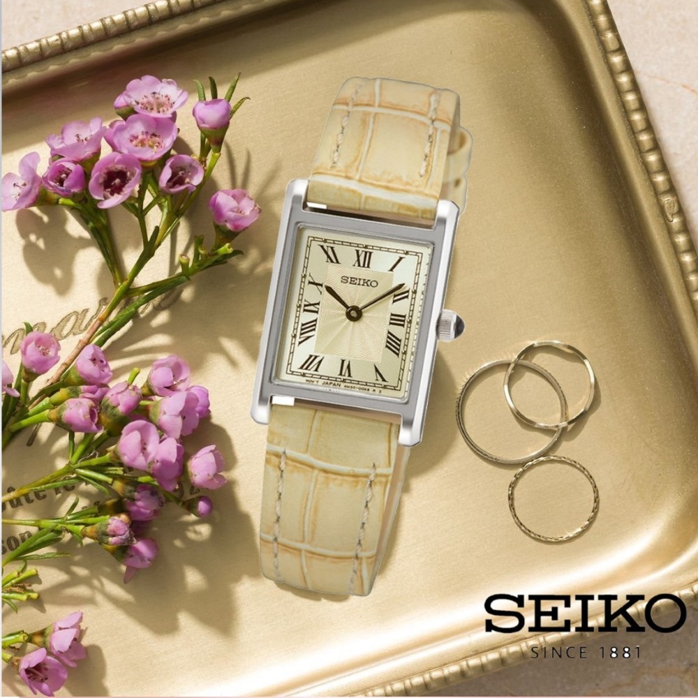 SEIKO 精工 CS系列 時尚優雅 羅馬方形女錶(SWR0