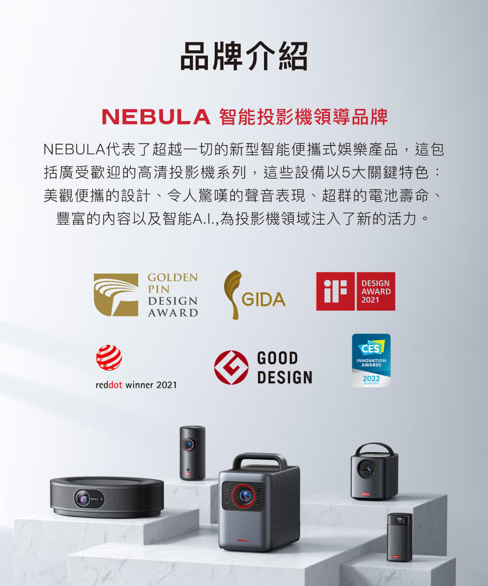 NEBULA代表了超越一切的新型智能便攜式娛樂產品,這包