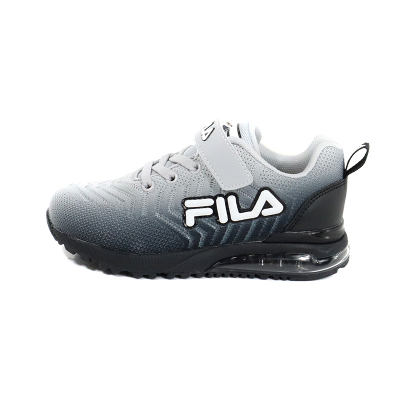 FILA FILA 氣墊運動鞋 慢跑鞋 灰/黑 童鞋 3-J