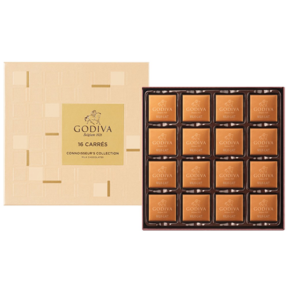 GODIVA 片裝牛奶巧克力禮盒16片裝(珍食2024/8/