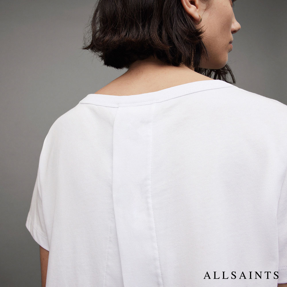 ALLSAINTS LEE 蕾絲拼接短袖T恤-白 WM033