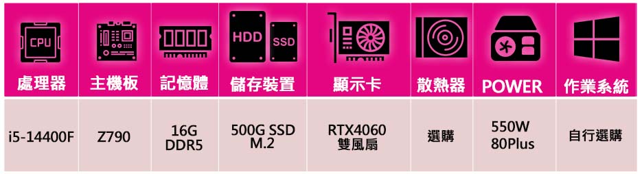 華碩平台 i5十核 RTX4060 2X{舉案齊眉}海景房電