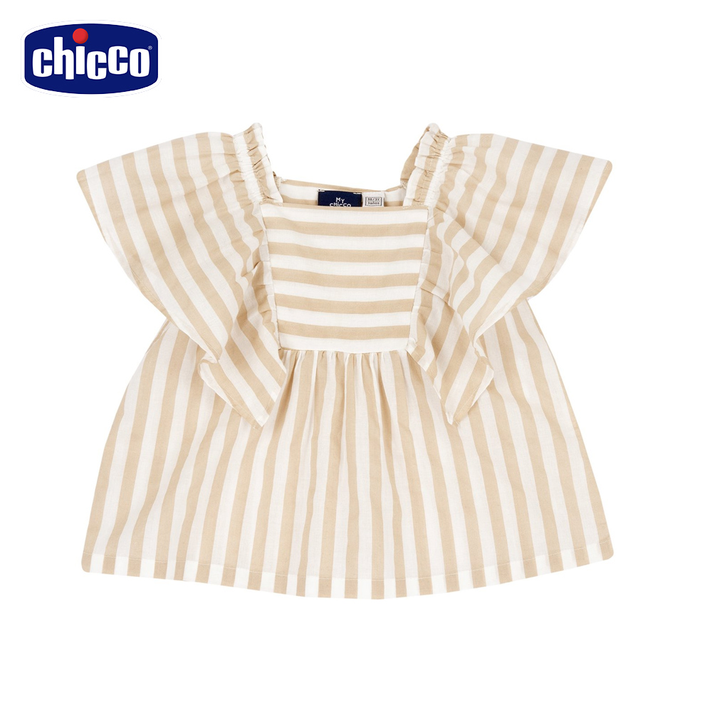 Chicco 24SS童裝-沙漠風情-條紋娃娃裝上衣好評推薦