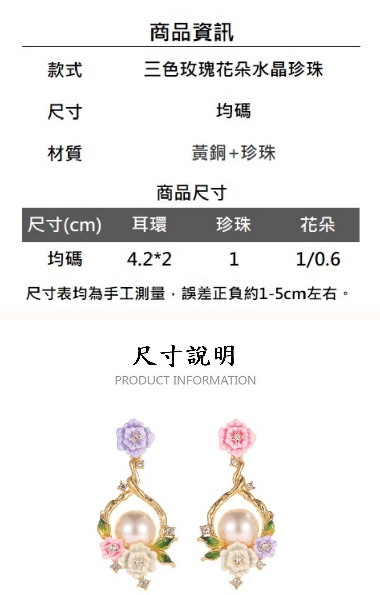 尺寸表均為手工測量,誤差正負約15cm左右。