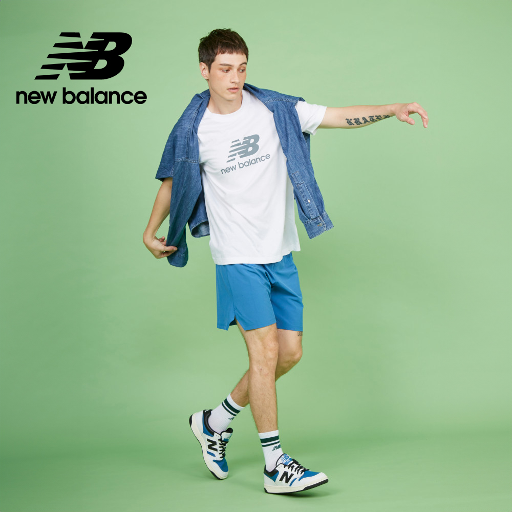 NEW BALANCE NB LOGO短袖上衣_男性_白色_