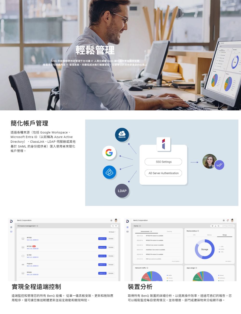 維運單位可透過內建 IT管理系統,用最低成本進行維運管控,以便專注於其他更重要的任務上