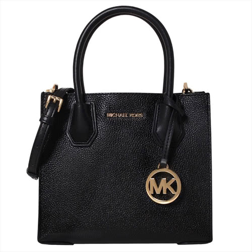 Michael Kors MK 荔枝紋皮革三隔層手提斜背兩用