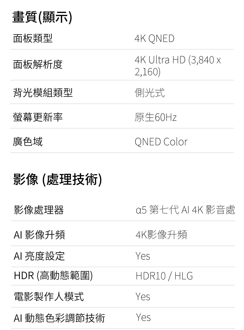 a5 第七代 Al 4K 影音處