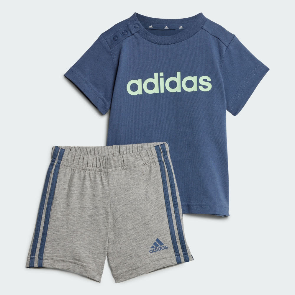 adidas 愛迪達 ESSENTIALS 運動套裝 T恤 