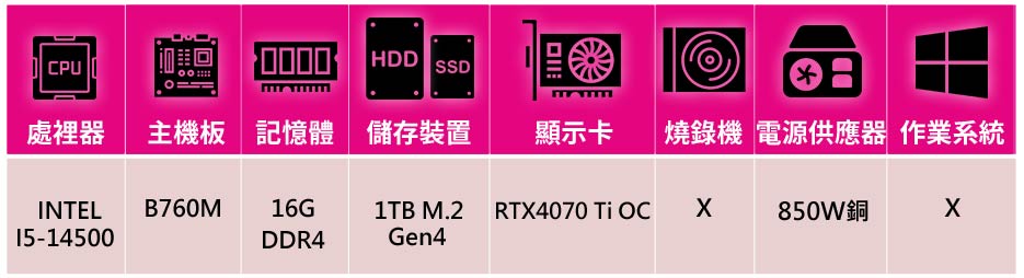 技嘉平台 i5十四核GeForce RTX4070Ti{埃吉