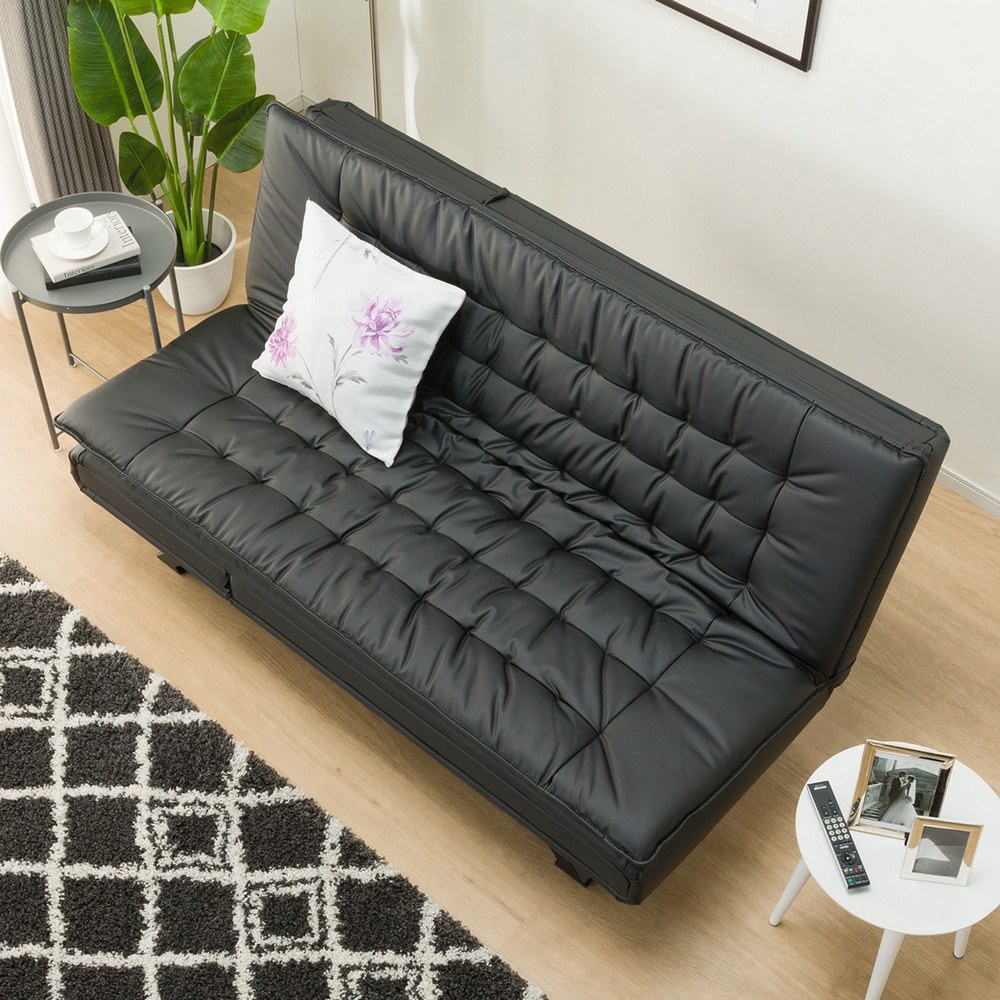 NITORI 宜得利家居 ◎耐磨耐刮貓抓皮 耐磨皮革沙發床 