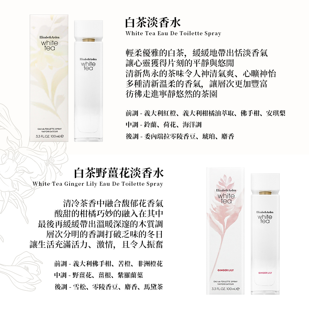 Elizabeth Arden 伊麗莎白雅頓 白茶系列淡香水