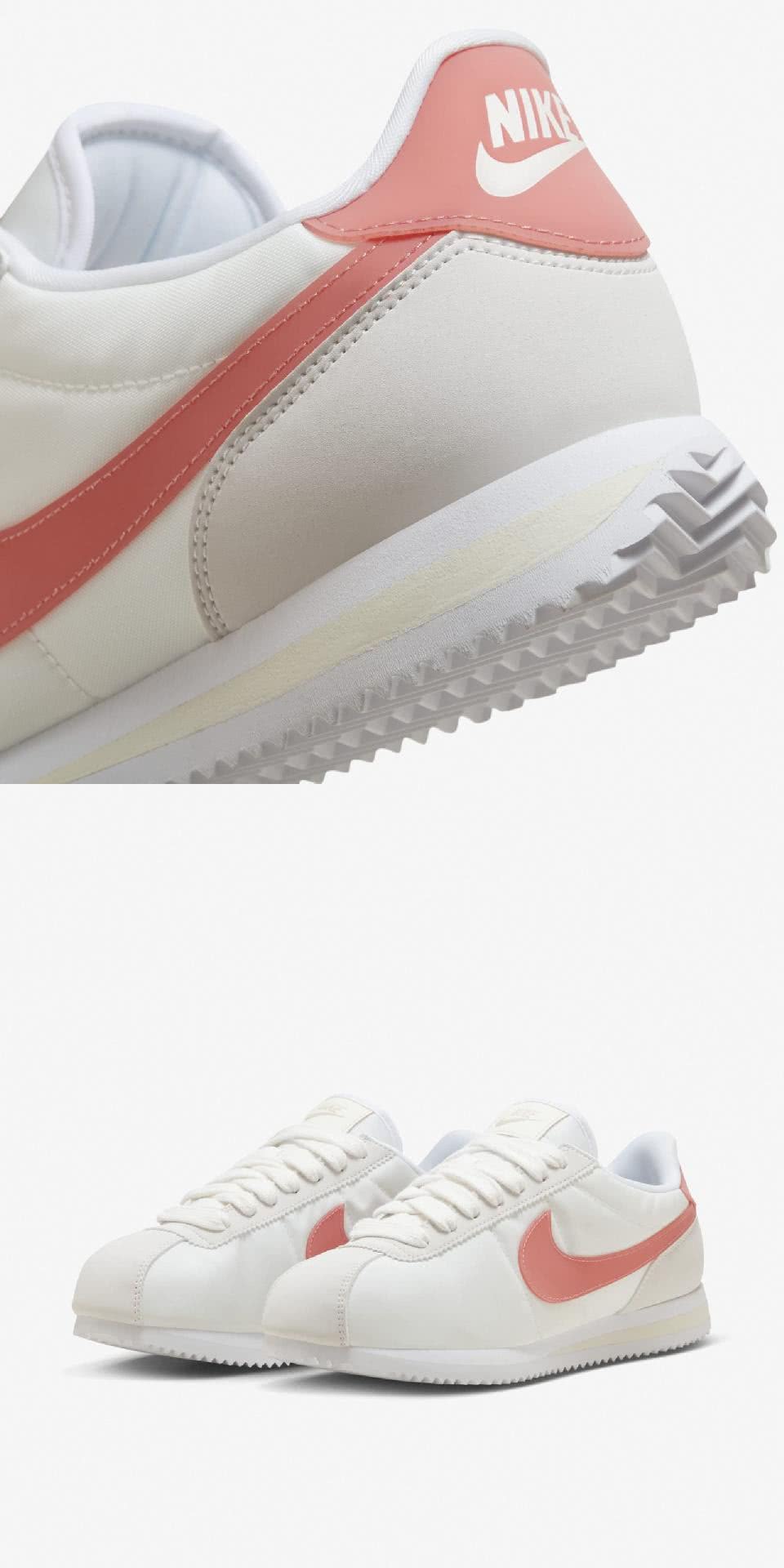 NIKE 耐吉 休閒鞋 Wmns Cortez 女鞋 米白 