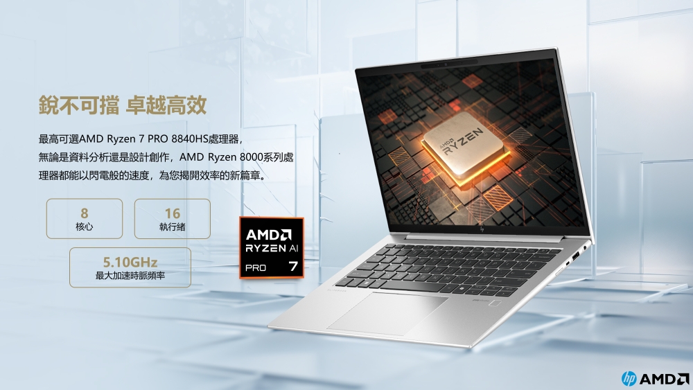 無論是資料分析還是設計創作,AMD Ryzen 8000系列處