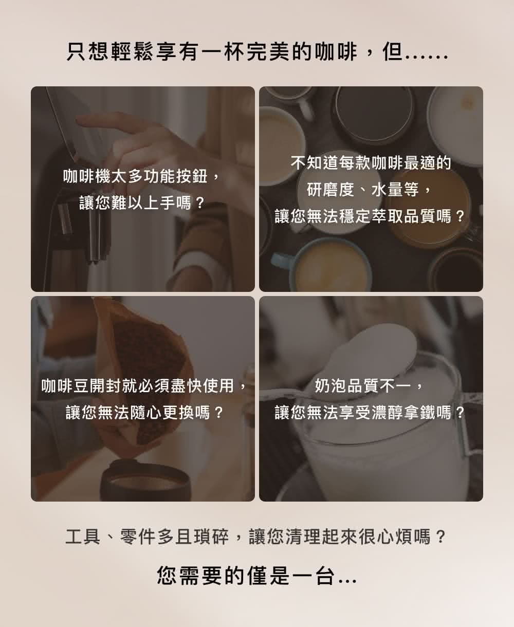 只想輕鬆享有一杯完美的咖啡,但......