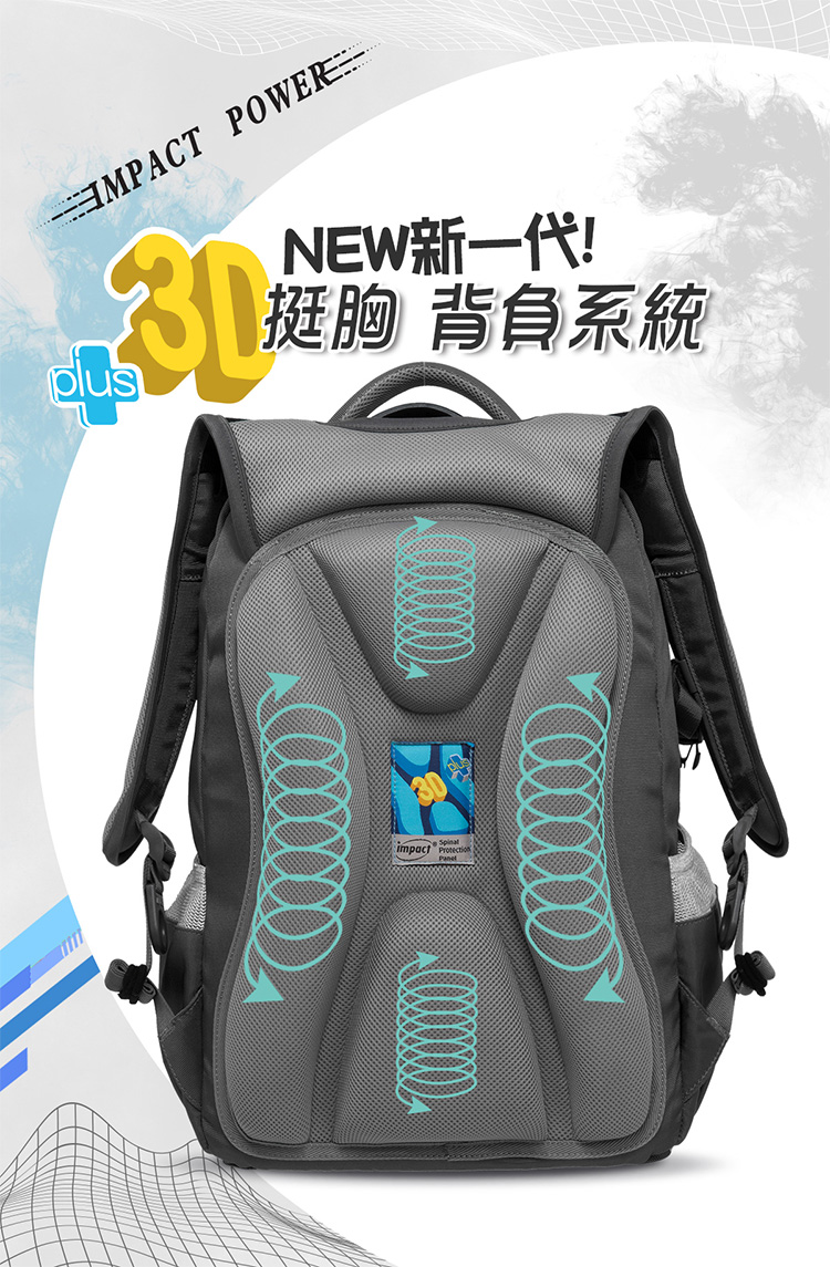 NEW新一代 挺胸 背負系統 