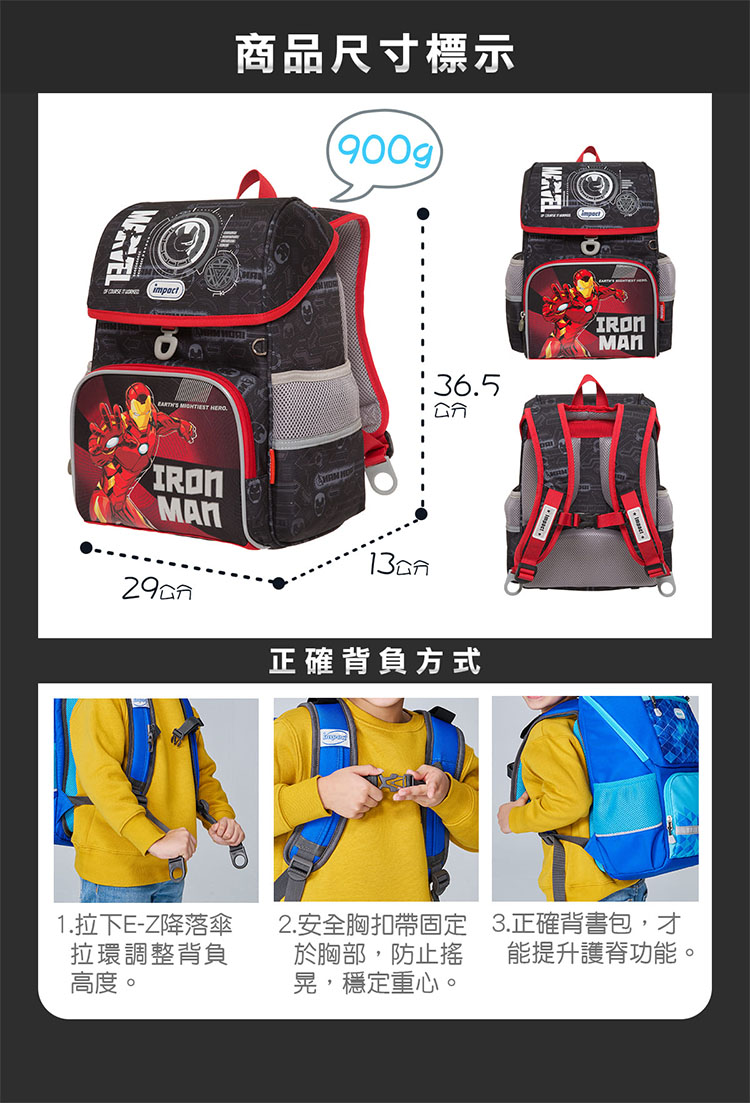 2. 安全胸扣帶固定