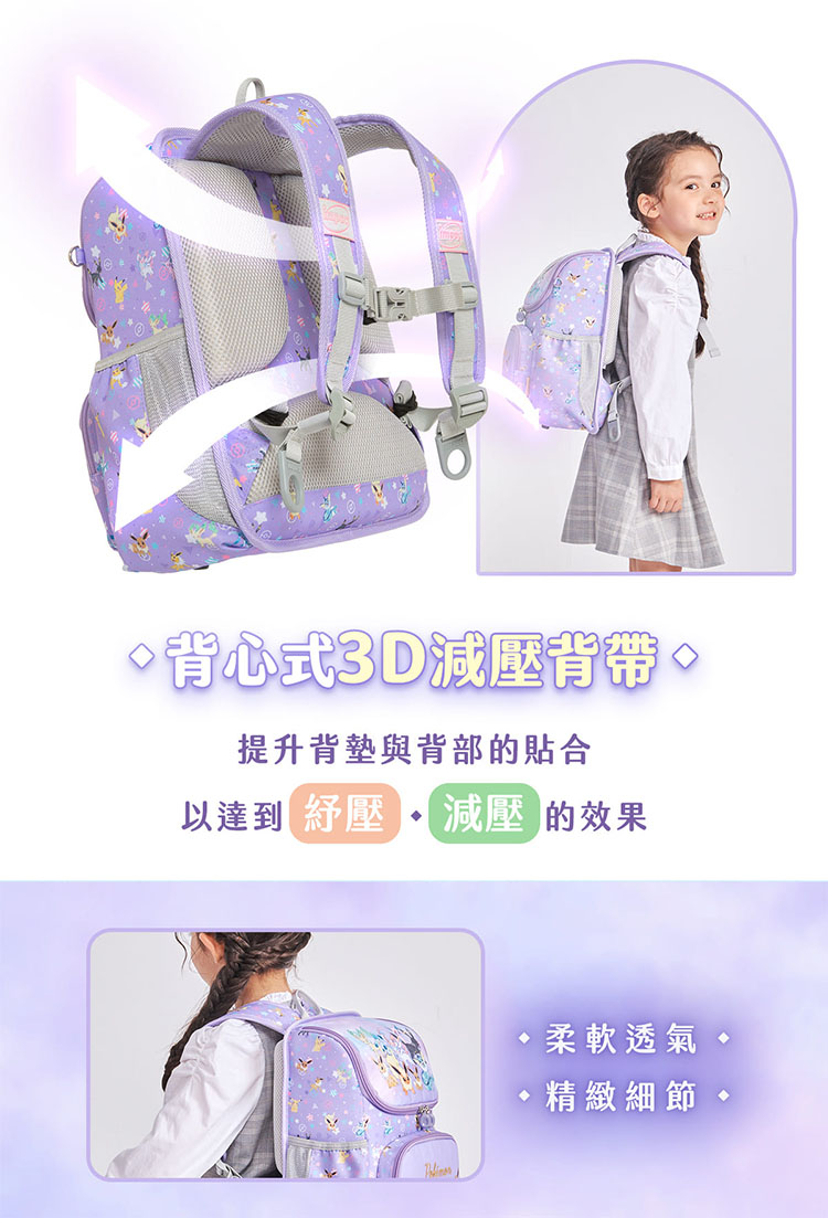 背心式3D減壓背帶。 提升背墊與背部的貼合 以達到 紓壓  減壓的效果 柔軟透氣 精緻細節 
