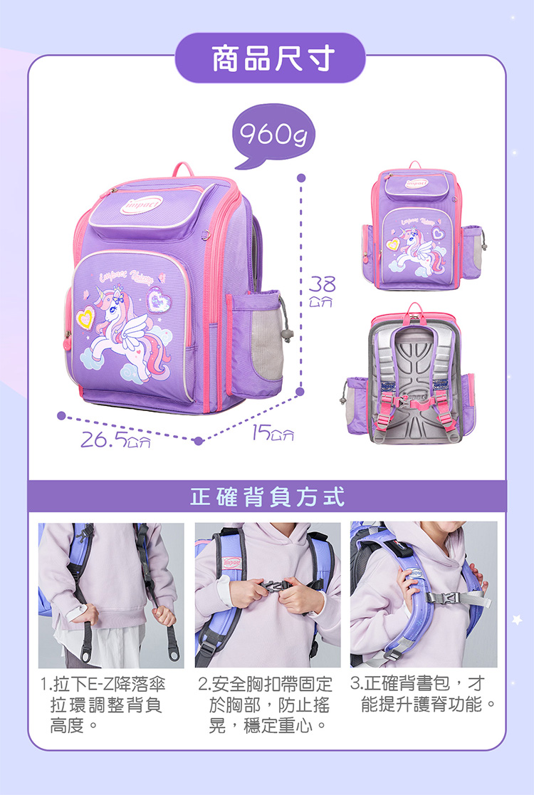 2. 安全胸扣帶固定