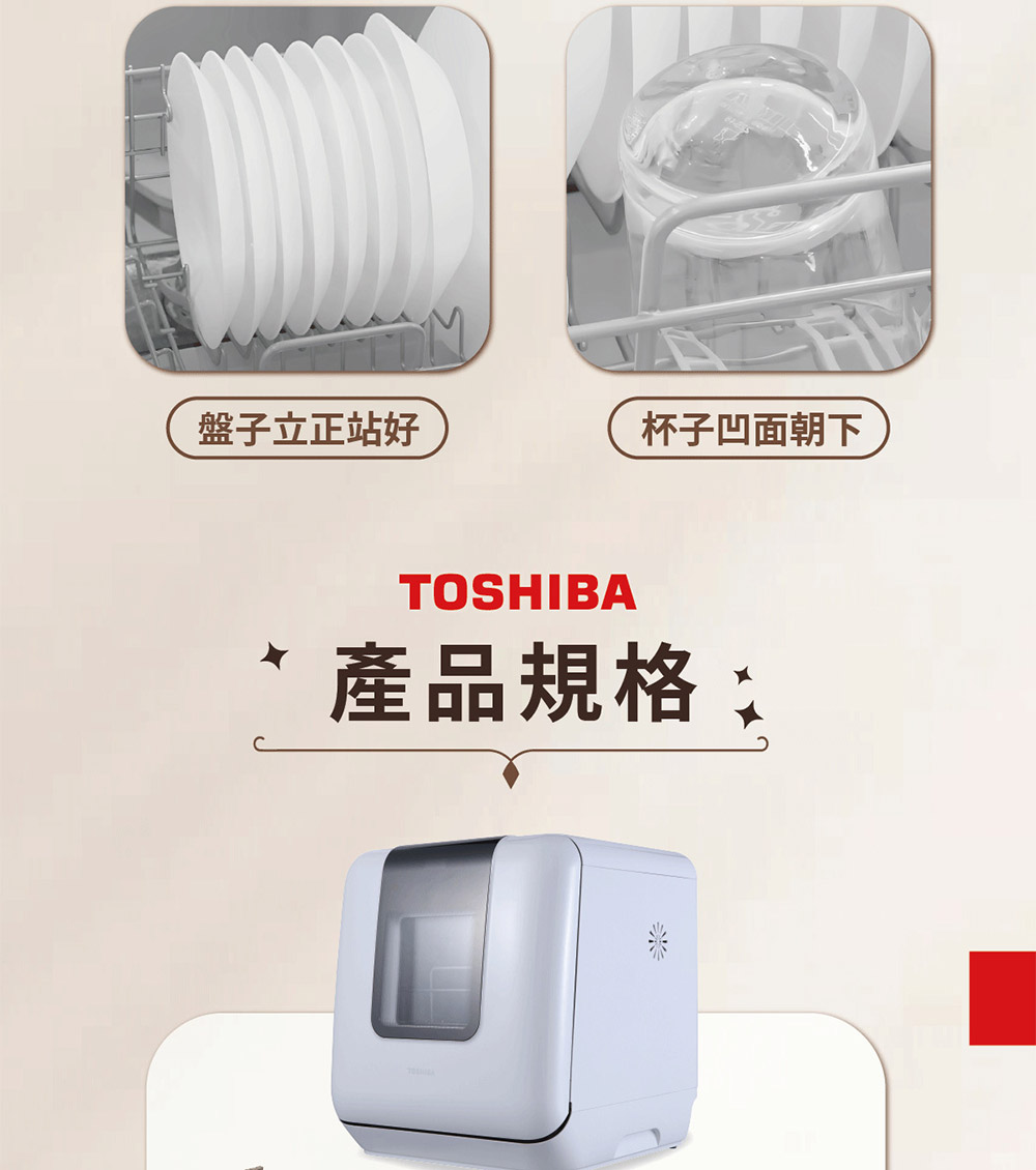盤子立正站好 杯子凹面朝下 產品規格 