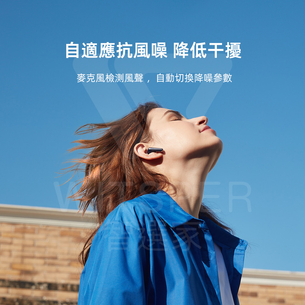 自適應抗風噪 降低干擾 麥克風檢測風聲,自動切換降噪參數 