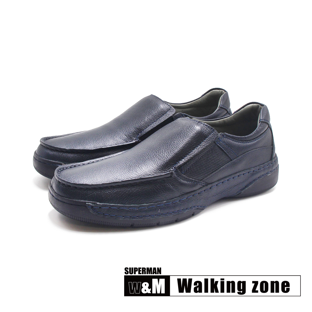 WALKING ZONE 男 SUPERMAN系列 牛皮彈力