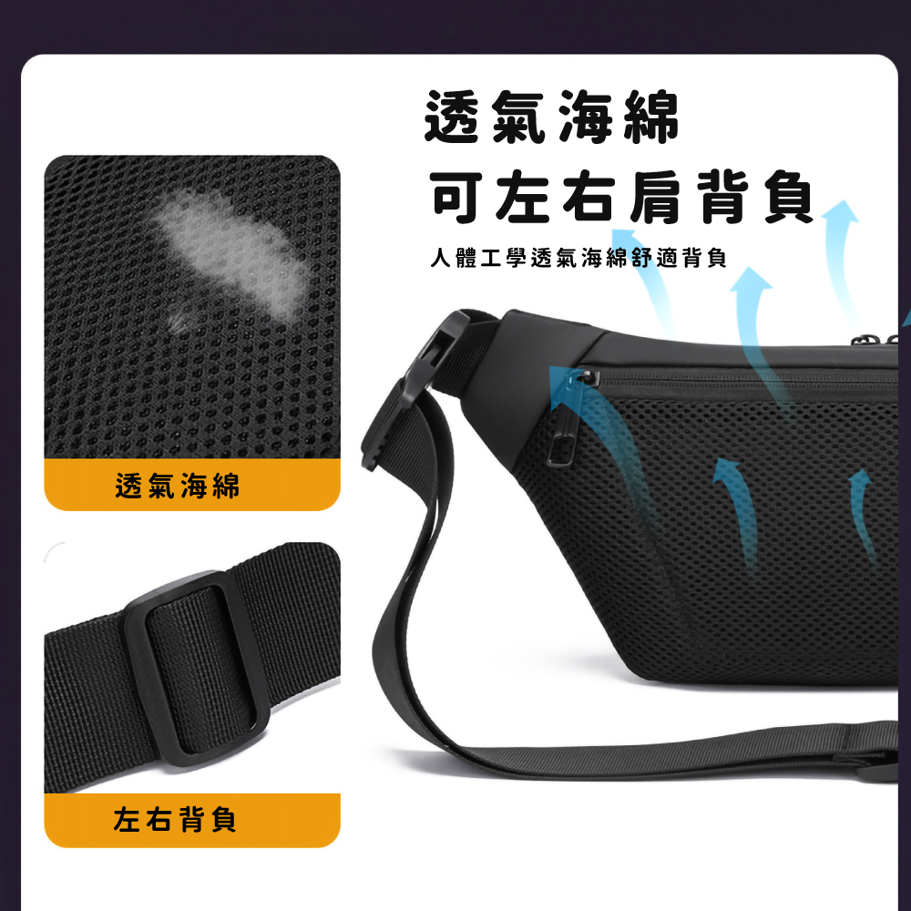 透氣海綿 左右背負 透氣海綿 可左右肩背負 人體工學透氣海綿舒適背負 