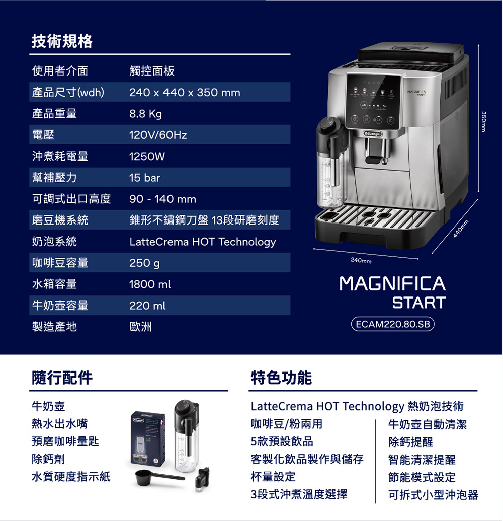 LatteCrema HOT Technology 熱奶泡技術