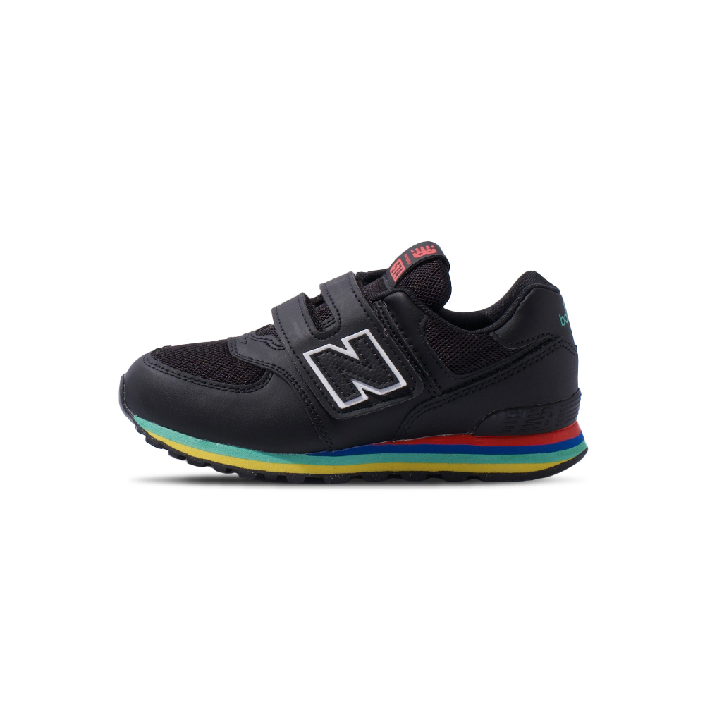 NEW BALANCE NB 574 中童 黑色 寬楦 魔鬼