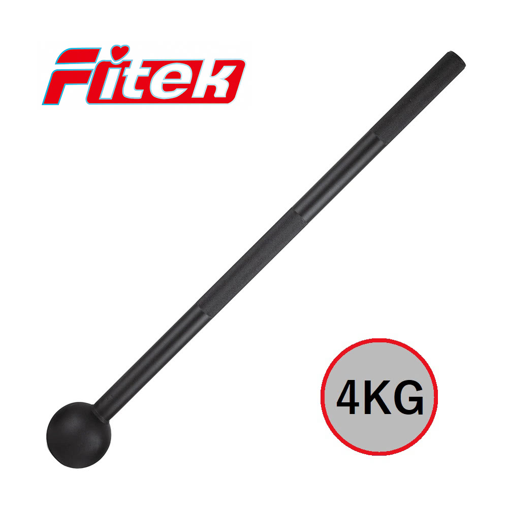 Fitek 4公斤鋼製圓頭錘鈴 4KG 手柄有壓花防滑(健身