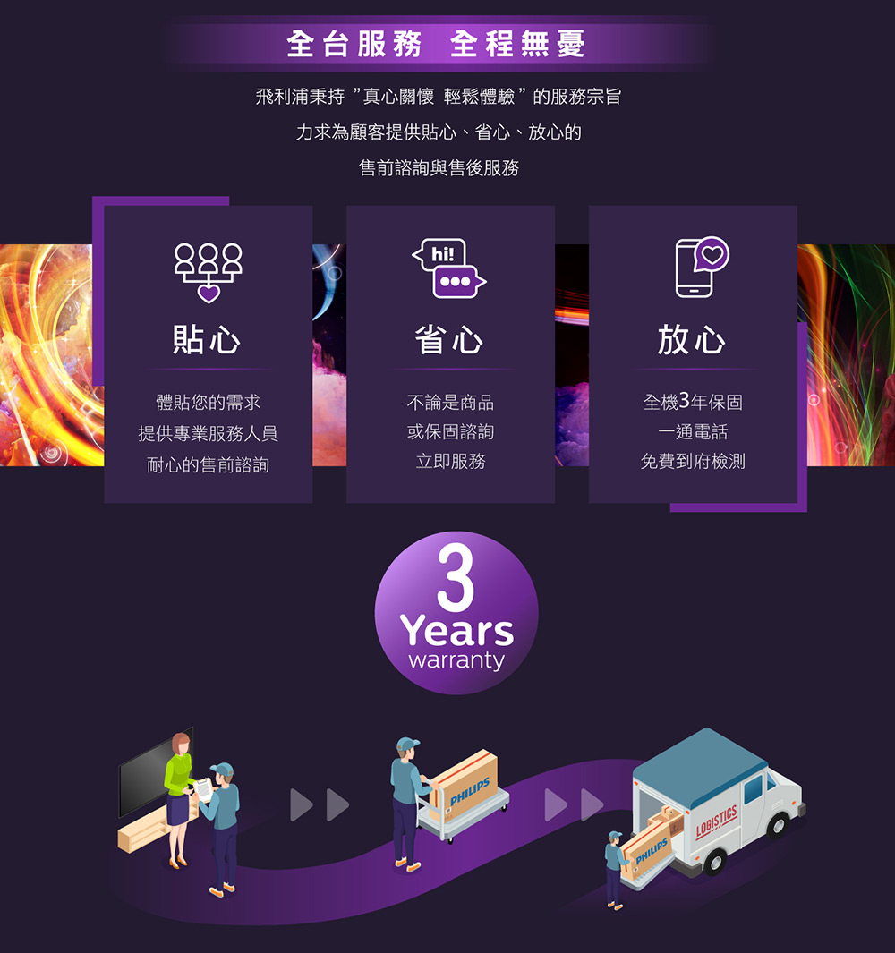 飛利浦秉持真心關懷 輕鬆體驗的服務宗旨