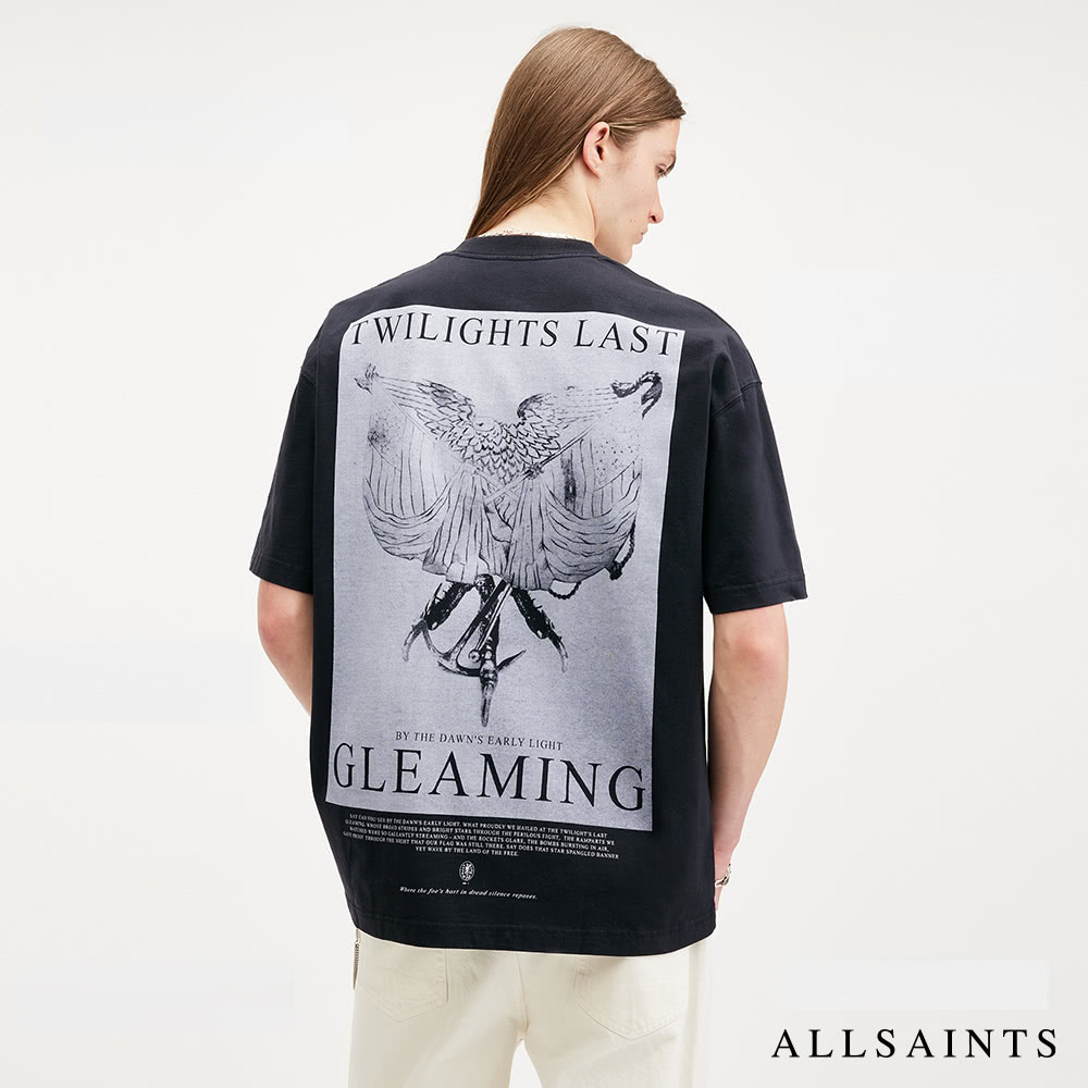 ALLSAINTS TWILIGHT 純棉寬鬆LOGO短袖T