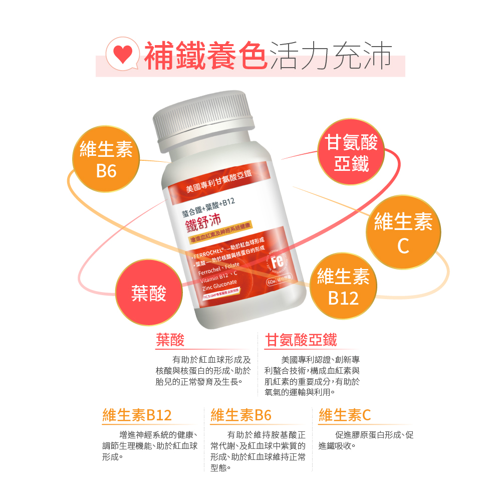 FERROCHEL助於紅血球形成