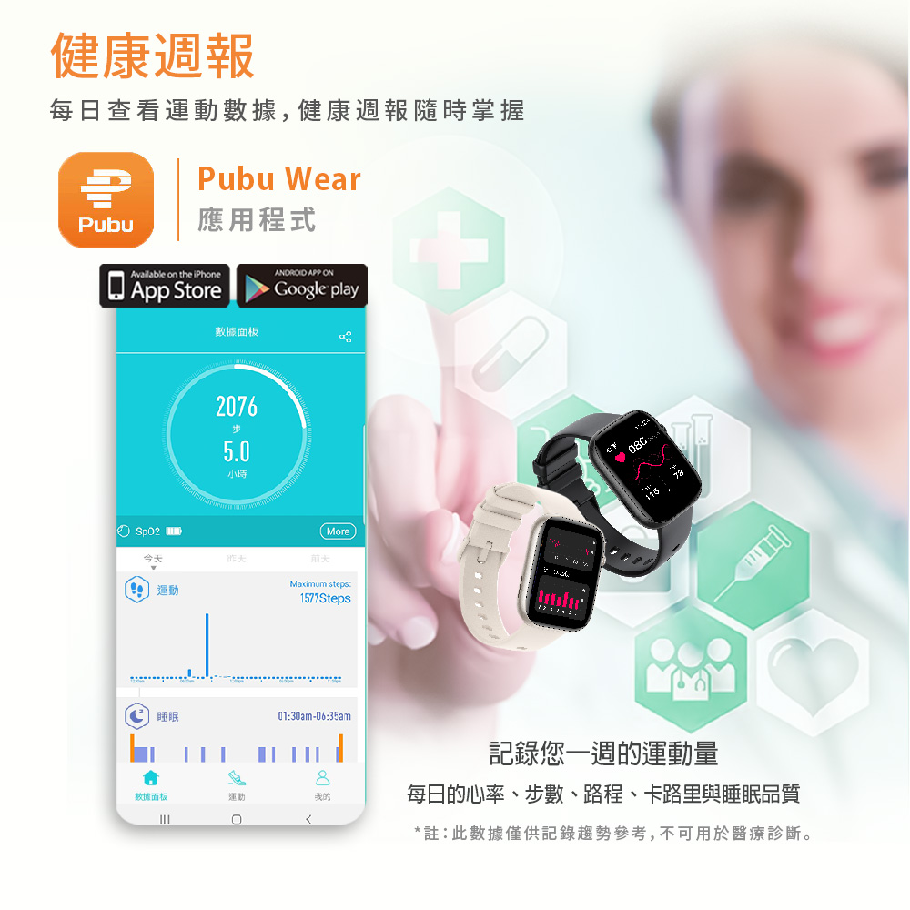 註此數據僅供記錄趨勢參考,不可用於醫療診斷。