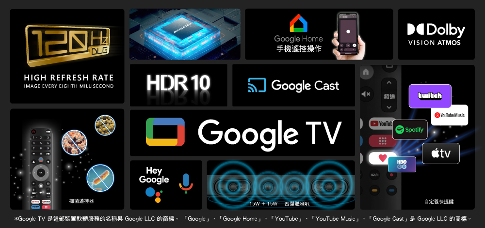 HERAN 禾聯 65型4K GoogleTV 杜比AI智慧