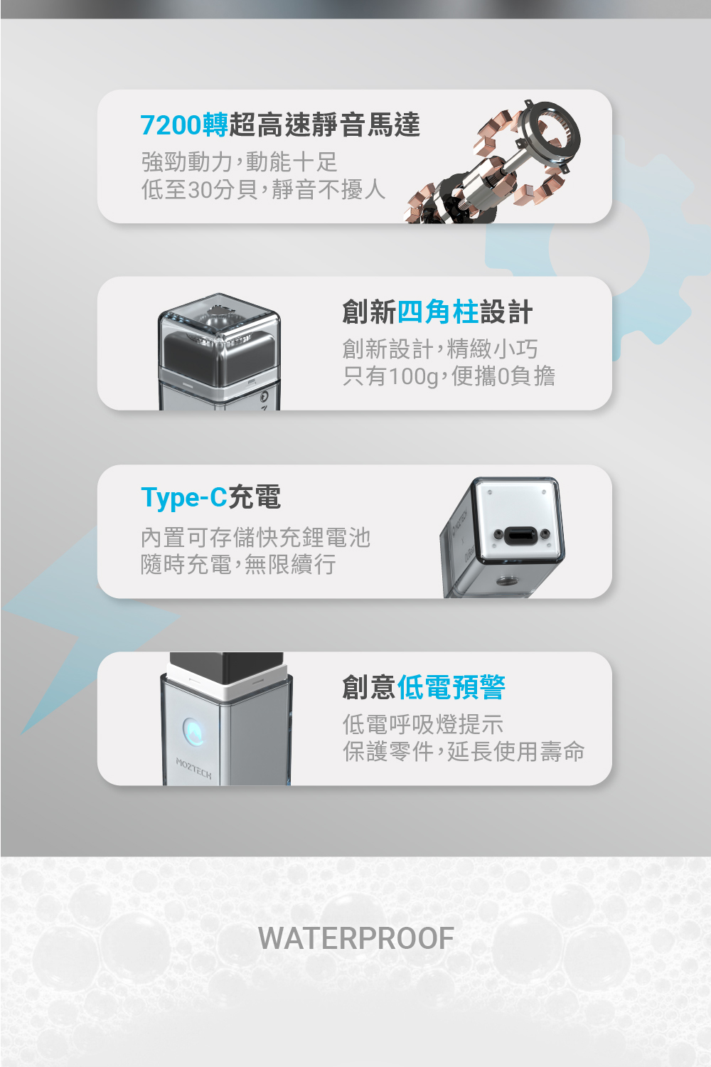 7200轉超高速靜音馬達